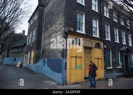 London, UK. 20 December, 2019. The historic Whitechapel Bell Foundry, which has produced some of the world’s most famous bells such as Big Ben and the Stock Photo