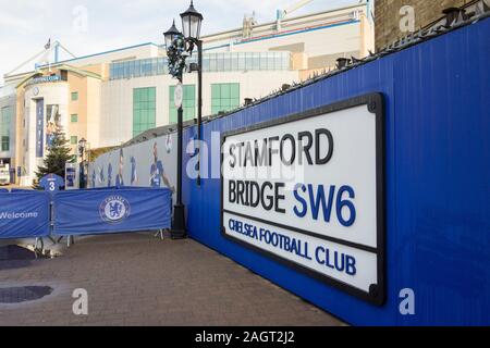 Stamford Bridge, Chelsea Football Ground, London, UK Stock Photo