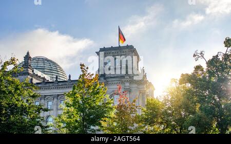 The Reichstag building, the building of the German government, in Berlin. Stock Photo