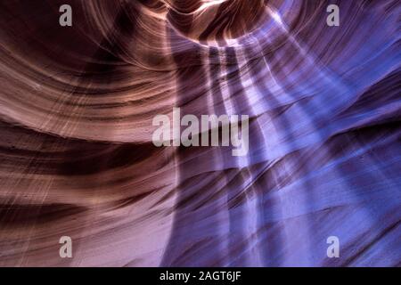 Desert varnish in Bobcat Canyon, Navajo reservation near Page, Arizona Stock Photo