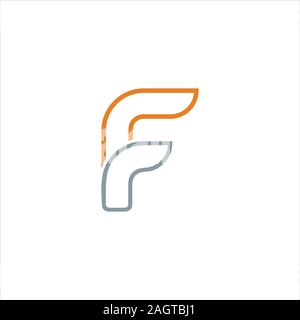 initial letter fr or rf logo vector designs Stock Vector
