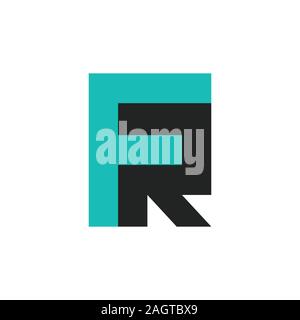 initial letter fr or rf logo vector designs Stock Vector