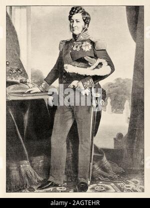 Louis Philippe I, 1773-1850. Duke of Orleans, Duke of Chartres, king of the French (1830-1848). Paris, October 6, 1773 - Claremont, August 26, 1850. H Stock Photo