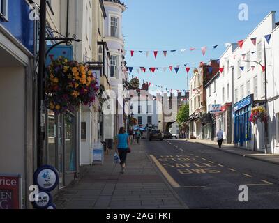 CHEPSTOW, UK - CIRCA SEPTEMBER 2019: View of the city of Chepstow Stock Photo