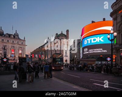 Piccadilly Billboards Stock Photo