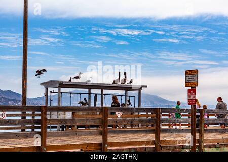 Harford Pier in Avila Beach California Stock Photo