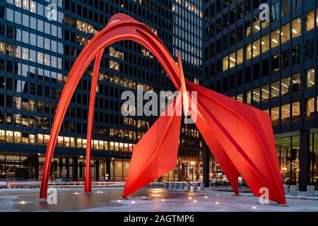 Flamingo by Alexander Calder Stock Photo