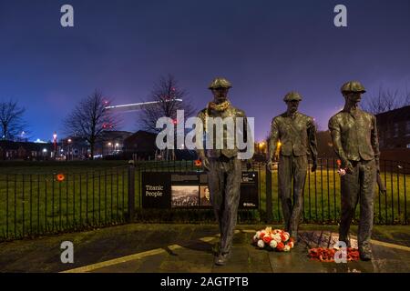 The Yardmen Statues East Belfast Northern Ireland Stock Photo