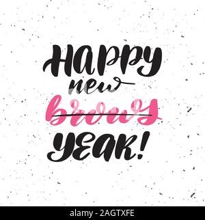 Vector calligraphy illustration isolated on white background. Stock Vector