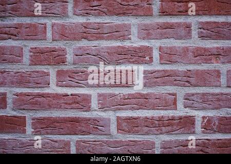 red brickstone wall as picture background, full format with copy space Stock Photo