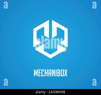 Abstract box of wrench. Isolated Vector Illustration Stock Vector