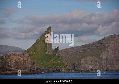 Faeroe Islands from Fred Olsen's Black Watch cruise ship August 2017 Stock Photo