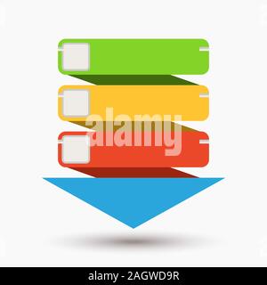 simple infographics blanks on white Stock Vector
