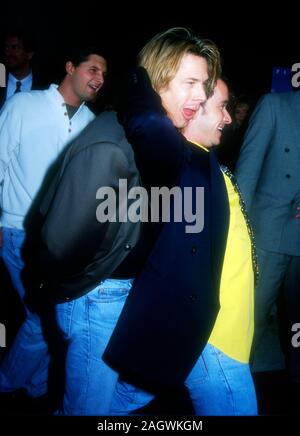 Westwood, California, USA 12th April 1995 Actor Kato Kaelin and actor/comedian Pauly Shore attend TriStar Pictures' 'Jury Duty' Premiere on April 12, 1995 at Avco Center Cinemas in Westwood, California, USA. Photo by Barry King/Alamy Stock Photo Stock Photo