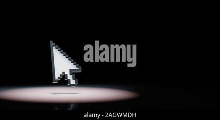Arrow mouse cursor. 3D render illustration isolated on white background ...