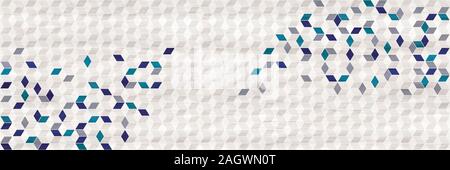 Light wooden seamless parquet with cube pattern. Geometric pattern wooden texture. Wood wall art Stock Photo
