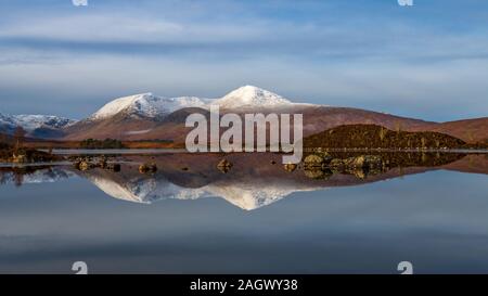 Lake Reflection, Glencoe, Scotland Stock Photo