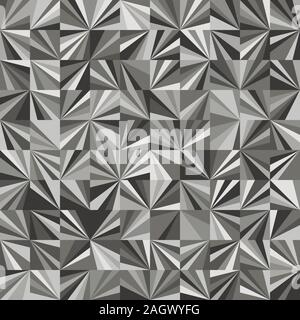 Funky stylized geo triangle square tiling pattern Stock Vector