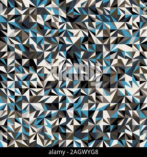 Funky stylized geo triangle square tiling pattern Stock Vector