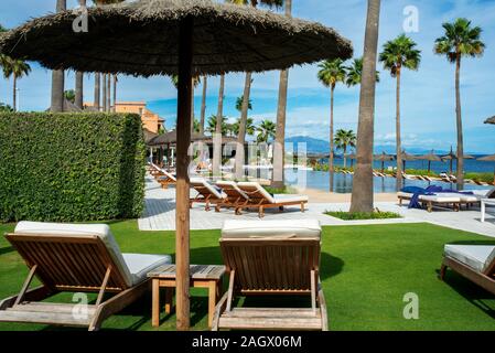 Pool of Finca Cortesin hotel in Málaga Costa del sol Andalusia Spain Stock Photo