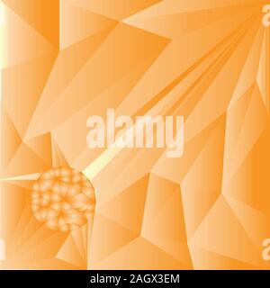 abstract geometric rumpled triangular low poly style vector illustration graphic background Stock Vector