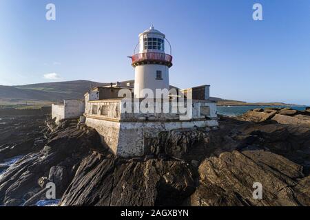 Valentia Island Lighthouse, Cromwell Point, Valentia Island, County Kerry, Ireland Stock Photo