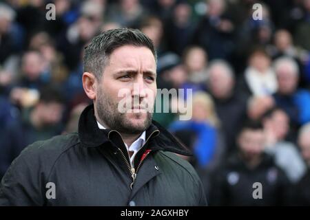 Sheffield, UK. 22 December 2019. Bristol City Manager Lee Johnson during the Sky Bet Championship match between Sheffield Wednesday and Bristol City at Hillsborough, Sheffield on Sunday 22nd December 2019. (Credit: Simon Newbury | MI News) Photograph may only be used for newspaper and/or magazine editorial purposes, license required for commercial use Credit: MI News & Sport /Alamy Live News Stock Photo