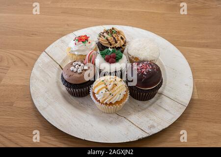 Christmas cupcakes Stock Photo