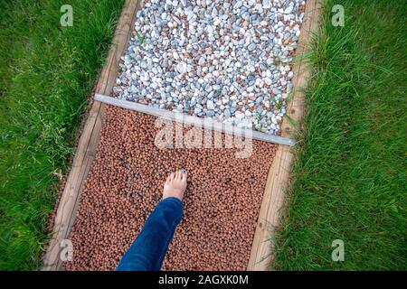 Kneipp barefoot path Stock Photo