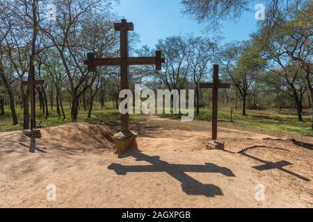 Parque Histórico or Historic Park, Ruins of Santa Cruz La Vieja or The Old Santa Cruz, San José de Chiquitos, Eastern Lowlands, Bolivia, Latin America Stock Photo