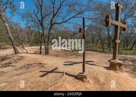 Parque Histórico or Historic Park, Ruins of Santa Cruz La Vieja or The Old Santa Cruz, San José de Chiquitos, Eastern Lowlands, Bolivia, Latin America Stock Photo