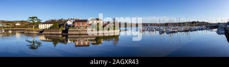 Kinsale harbour in County Cork, Ireland on a calm winter's afternoon Stock Photo