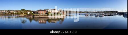 Kinsale harbour in County Cork, Ireland on a calm winter's afternoon Stock Photo