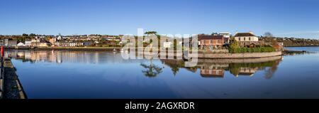 Kinsale harbour in County Cork, Ireland on a calm winter's afternoon Stock Photo