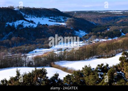 Newtondale on a winter's day in 2010, North York Moors, North Yorkshire, UK Stock Photo