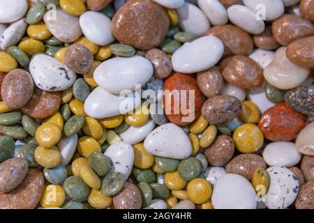 Background with chocolate candy assortment looking like stones Stock Photo