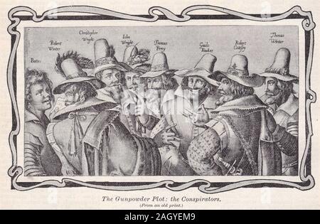 The Gunpowder Plot:  The Conspirators Stock Photo