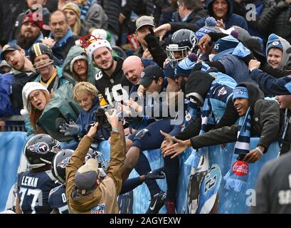 Tennessee Titans wide receiver Tajae Sharpe #19 during an NFL football game  between the Buffalo Bills and the Tennessee Titans, Sunday, Oct. 6, 2019 in  Nashville, Tenn. (Photo by Michael Zito/AP Images