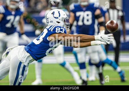 Carolina Panthers (83) wide receiver Louis Murphy leaps into the arms of  (82) tight end Gary Barnidge following Barnidge's touchdown pass reception  from (3) Derek Anderson during third quarter action against the