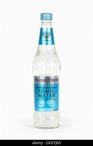 Download A Bottle Of Fever Tree Tonic Water Shot On A Yellow Background Stock Photo Alamy Yellowimages Mockups