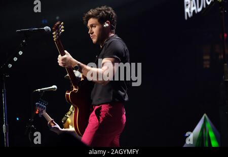 Sunrise, United States. 22nd Dec, 2019. Niall Horan performs at the Y100 IHeartRadio Jingle Ball 2019 concert at the BB&T Center in Sunrise, Florida, on Sunday, December 22, 2019. Photo by Gary I Rothstein/UPI Credit: UPI/Alamy Live News Stock Photo