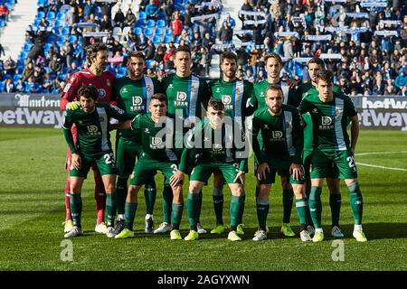 Leganes, Spain. 22nd Dec, 2019. Team photo of RCD Espanyol during the La Liga match between CD Leganes and RCD Espanyol at Butarque Stadium in Leganes.(Final score: CD Leganes 2:0 RCD Espanyol) Credit: SOPA Images Limited/Alamy Live News Stock Photo