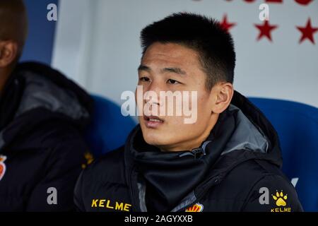 Leganes, Spain. 22nd Dec, 2019. Wu Lei of RCD Espanyol seen before the La Liga match between CD Leganes and RCD Espanyol at Butarque Stadium in Leganes.(Final score: CD Leganes 2:0 RCD Espanyol) Credit: SOPA Images Limited/Alamy Live News Stock Photo