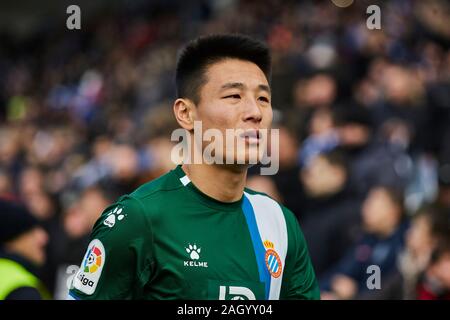 Leganes, Spain. 22nd Dec, 2019. Wu Lei of RCD Espanyol seen during the La Liga match between CD Leganes and RCD Espanyol at Butarque Stadium in Leganes.(Final score: CD Leganes 2:0 RCD Espanyol) Credit: SOPA Images Limited/Alamy Live News Stock Photo