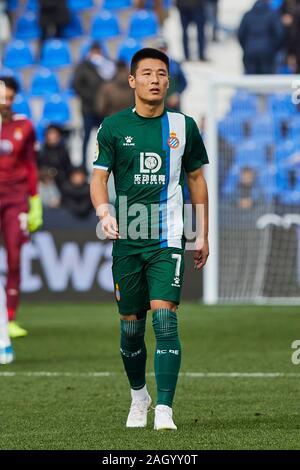 Leganes, Spain. 22nd Dec, 2019. Wu Lei of RCD Espanyol seen during the La Liga match between CD Leganes and RCD Espanyol at Butarque Stadium in Leganes.(Final score: CD Leganes 2:0 RCD Espanyol) Credit: SOPA Images Limited/Alamy Live News Stock Photo