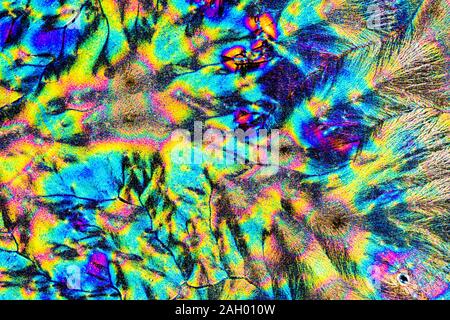 Extreme macro of Vitamin C crystals Stock Photo