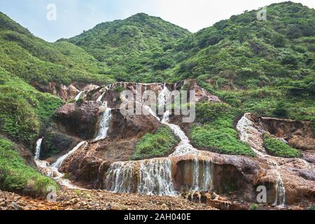 Golden waterfall, Taiwan Stock Photo - Alamy