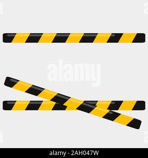 tape don't cross for security warning vector illustration Stock Vector