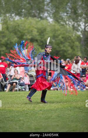 Calgary , Alberta A pow wow of Indians . These are Sarcee Indians who ...