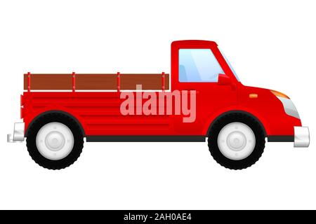 Red truck Stock Vector